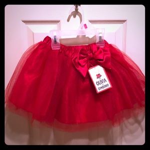 Beautiful RED TUTU Olivia brand. Size 5!